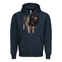 Navy Baby Hampshire Pig Zipper Hoodie - LillyAllenDesigns