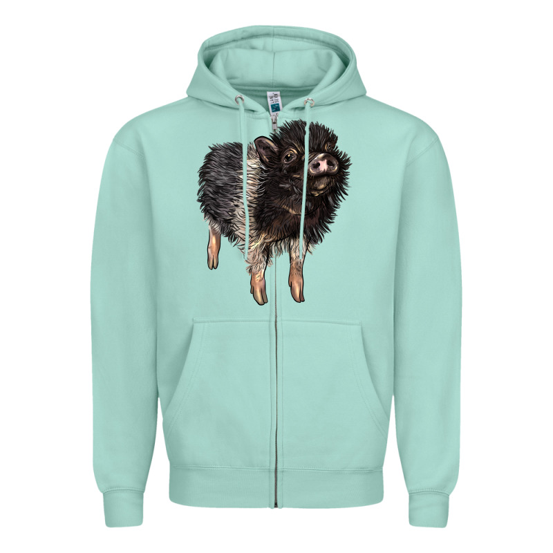 Baby Hampshire Pig Zipper Hoodie by LillyAllenDesigns | Teevron