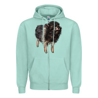 Seafoam Baby Hampshire Pig Zipper Hoodie - LillyAllenDesigns