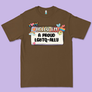 Proud Ally Premium Tee Designed By Maliassmallbusiness