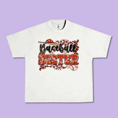 Baseball Sister Urban Heavy Tee Designed By Jahusdesignshop