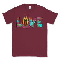 Burgundy love our lady of guadalupe Classic Tee - JahusDesignShop