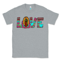 Heather Grey love our lady of guadalupe Classic Tee - JahusDesignShop