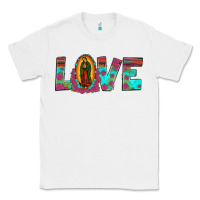 White love our lady of guadalupe Classic Tee - JahusDesignShop