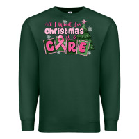 Sports Green all i want for is a care Premium Sweatshirt - MaliasSmallBusiness