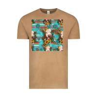 Vintage Camel charolais cow seamless pattern Vintage Tee - HRA Design Shop