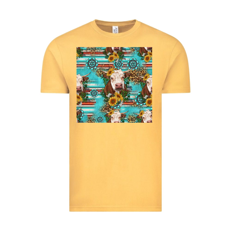 Charolais Cow Seamless Pattern Vintage Tee by HRA Design Shop | Teevron