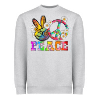 Heather Grey lgbtq peace and sembols Heavyweight Sweatshirt - HRA Design Shop