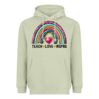 Matcha rainbow teach love inspire Heavyweight Hoodie - NancyCooperArtShop