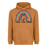 Meerkat rainbow teach love inspire Heavyweight Hoodie - NancyCooperArtShop