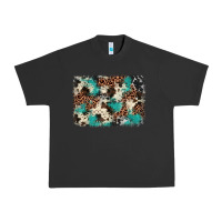 Pigment Black turquoise glitter cowhide background Urban Heavy Tee - BarkalooDesign