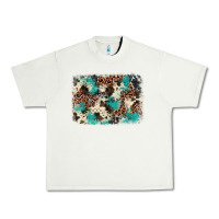 Pistachio turquoise glitter cowhide background Urban Heavy Tee - BarkalooDesign