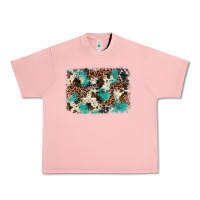 Salmon turquoise glitter cowhide background Urban Heavy Tee - BarkalooDesign