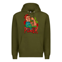 Army Green latina power strong woman Premium Hoodie - Jasminsmagicworld