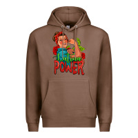 Chestnut latina power strong woman Premium Hoodie - Jasminsmagicworld
