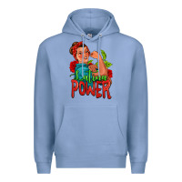 Colony Blue latina power strong woman Premium Hoodie - Jasminsmagicworld