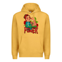 Mustard latina power strong woman Premium Hoodie - Jasminsmagicworld
