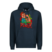 Navy latina power strong woman Premium Hoodie - Jasminsmagicworld