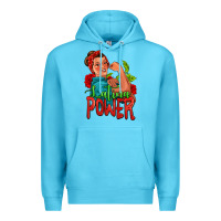 Ocean Blue latina power strong woman Premium Hoodie - Jasminsmagicworld