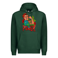 Sports Green latina power strong woman Premium Hoodie - Jasminsmagicworld