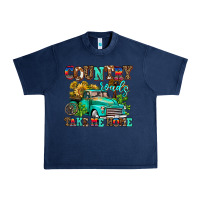 Navy country roads take me home Urban Heavy Tee - AdoDesignShop