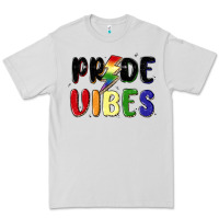 Dove Grey pride vibes Premium Tee - MaliasSmallBusiness