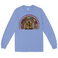 Soldier Boots Camouflage Leopard Gemstone Rainbow Long Sleeve Tee | Teevron