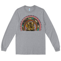 Heather Grey soldier boots camouflage leopard gemstone rainbow Long Sleeve Tee - Artiststas