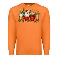 Carrot Christmas Santa coffee cups Premium Sweatshirt - MaliasSmallBusiness