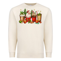 Sandshell Christmas Santa coffee cups Premium Sweatshirt - MaliasSmallBusiness