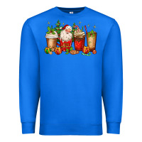 True Royal Christmas Santa coffee cups Premium Sweatshirt - MaliasSmallBusiness