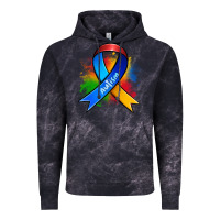 Cloud Black autism ribbon Vintage Hoodie - Zillion Design Studio