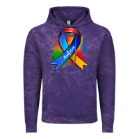 Cloud Purple autism ribbon Vintage Hoodie - Zillion Design Studio