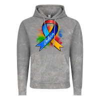 Cloud Rock autism ribbon Vintage Hoodie - Zillion Design Studio