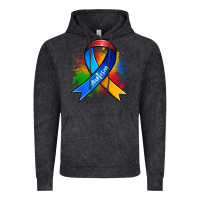 Vintage Black autism ribbon Vintage Hoodie - Zillion Design Studio