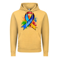 Vintage Mustard autism ribbon Vintage Hoodie - Zillion Design Studio