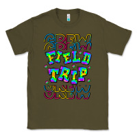 Army Green Crew Field Trip Classic Tee - CowhideDigitalArt