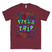 Burgundy Crew Field Trip Classic Tee - CowhideDigitalArt