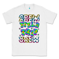 White Crew Field Trip Classic Tee - CowhideDigitalArt