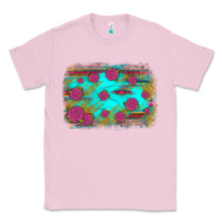 Bubblegum Pink gemstone serape glitter background Classic Tee - JahusDesignShop
