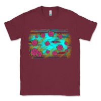 Burgundy gemstone serape glitter background Classic Tee - JahusDesignShop
