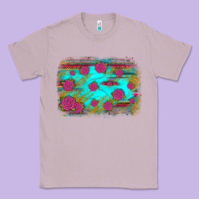 Gemstone Serape Glitter Background Classic Tee Designed By Jahusdesignshop