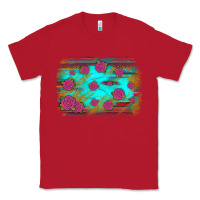Red gemstone serape glitter background Classic Tee - JahusDesignShop