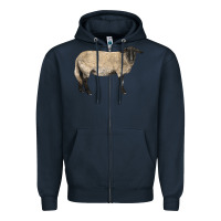 Navy Suffolk Sheep Zipper Hoodie - LillyAllenDesigns