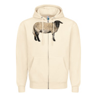 Suffolk Sheep Zipper Hoodie | Teevron