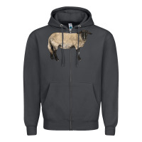 Smoke Suffolk Sheep Zipper Hoodie - LillyAllenDesigns