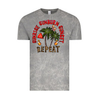 Cloud Rock sunrise sunburn sunnset repeat Vintage Tee - CowhideDigitalArt