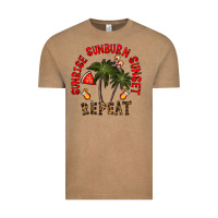 Vintage Coffee sunrise sunburn sunnset repeat Vintage Tee - CowhideDigitalArt