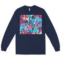 Navy dentist element with flowers Long Sleeve Tee - AdoDesignShop