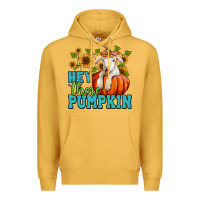 Mustard hey there pumpkin lamb Premium Hoodie - Jasminsmagicworld